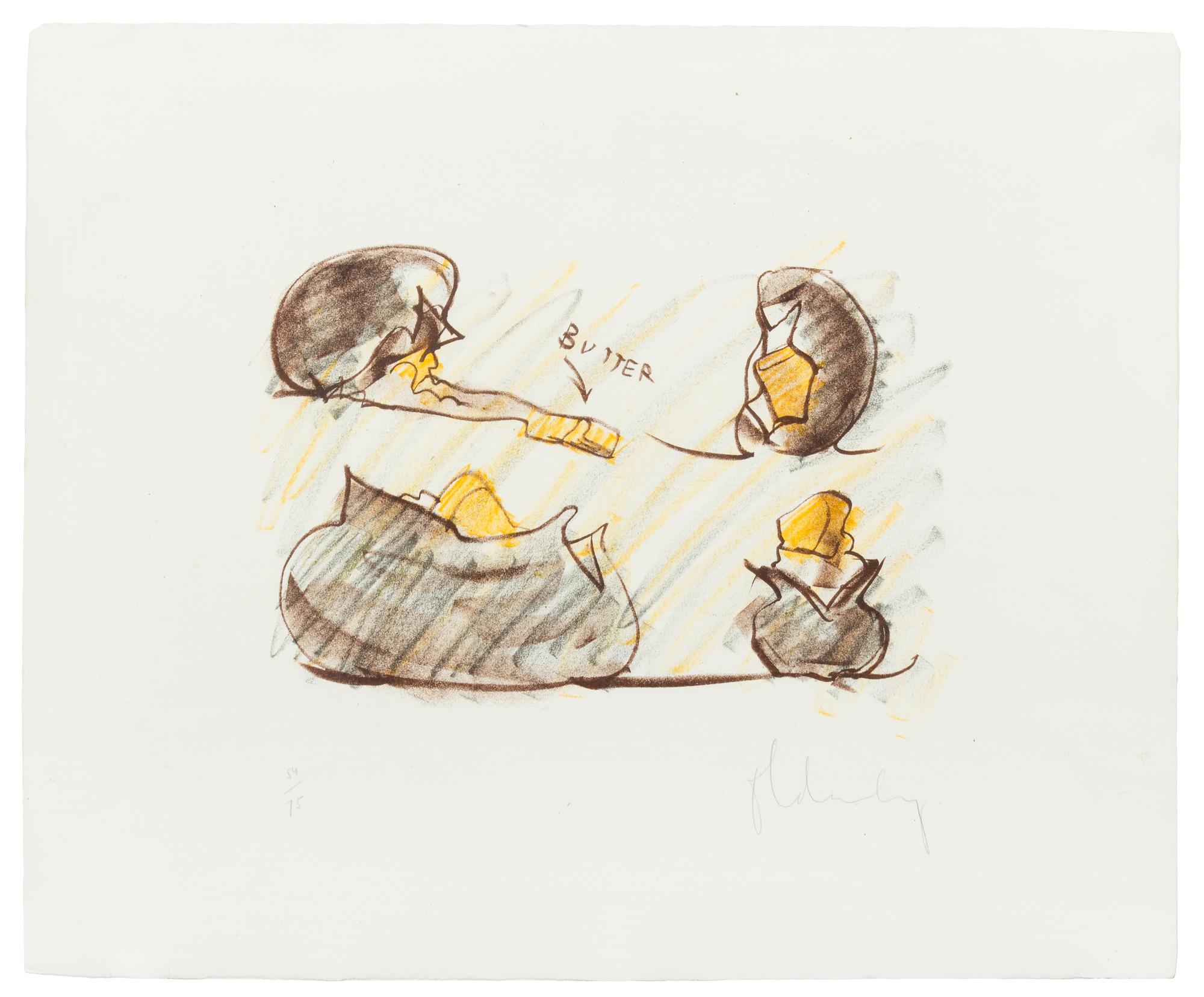 Claes Oldenburg, (American, b. 1929), Baked Potato Study, 1972