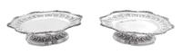 A Pair of French Silver Footed Tazzas