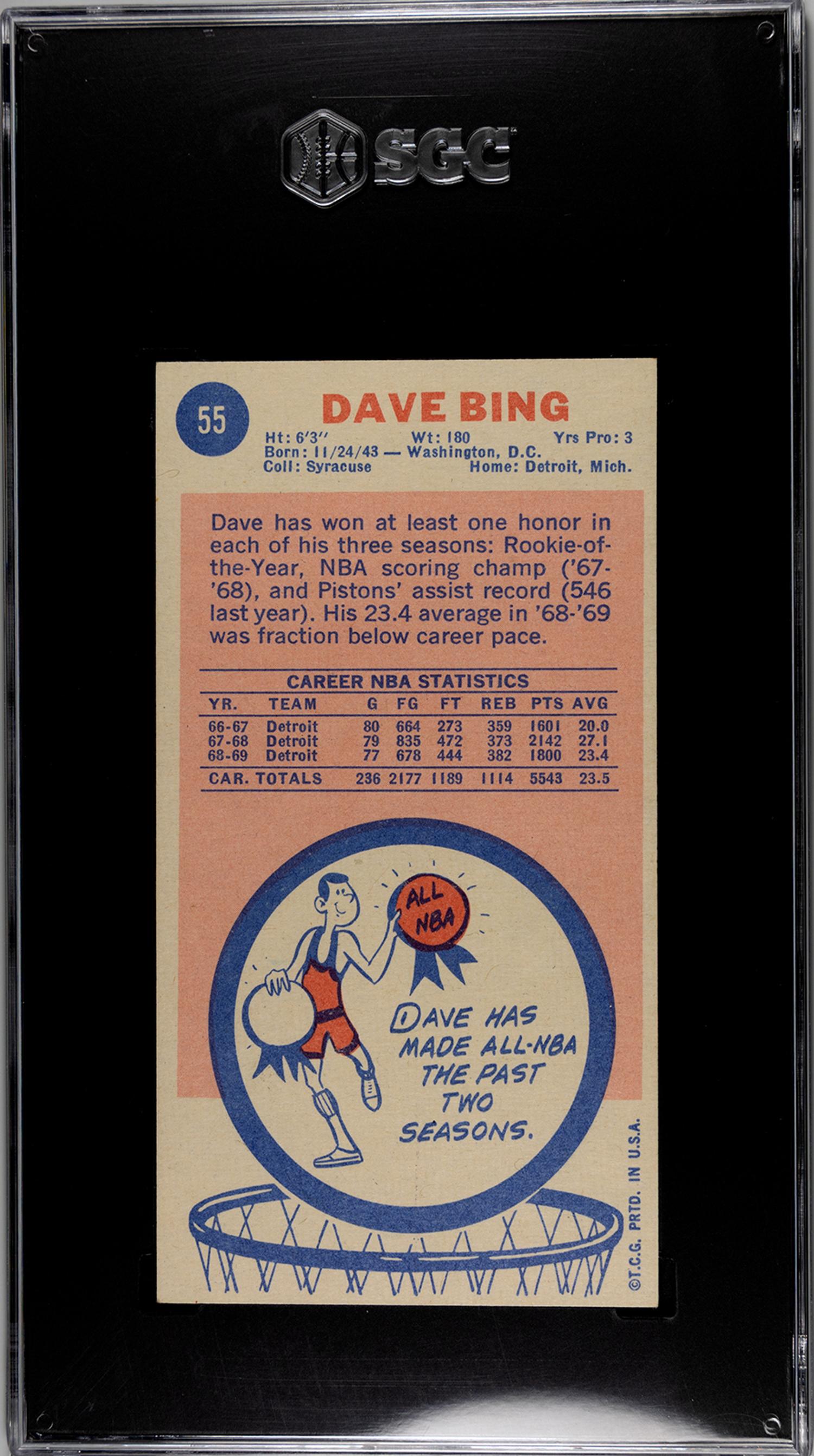 A Group of 12 SGC Graded 1969 Topps Hall of Fame and Rookie Basketball Cards