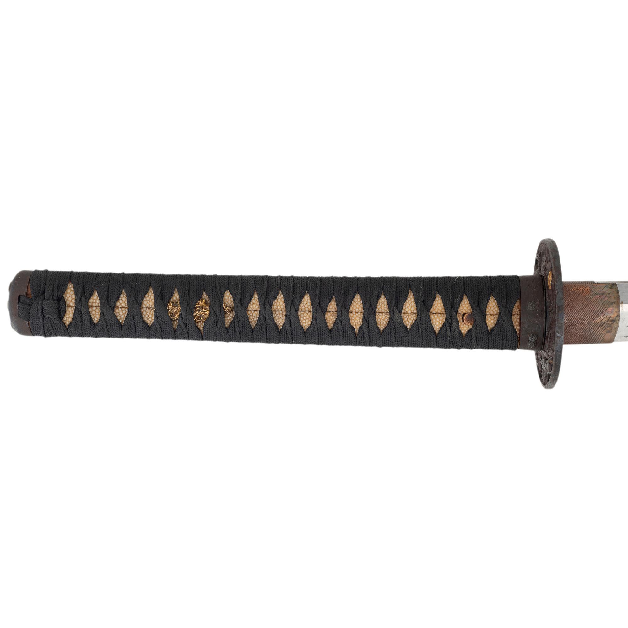 An Interesting Edo-Period Japanese Katana with 39-Character Tameshi Giri (Cutting Test) Mei