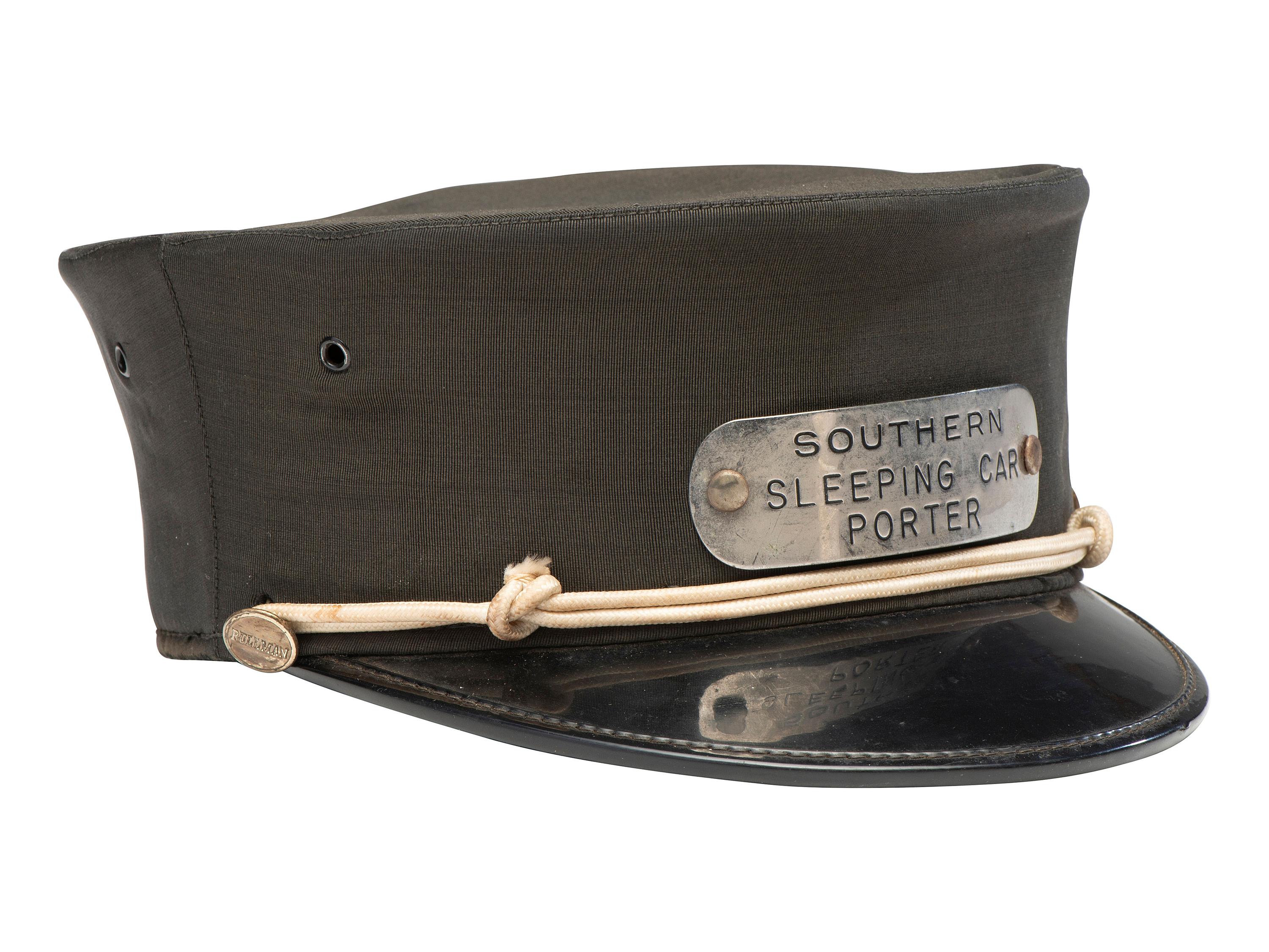 [OCCUPATIONAL]. Pullman Porter collection identified to Willie Leonard Sims (1910-1969), incl. uniform cap, ID card, documents, and photographs.