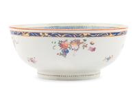A Chinese Export Porcelain Punch Bowl