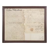[Philadelphia] Signed 1772 Philadelphia land indenture
