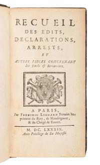 [FENCING]. A group of 6 French 17th- and 18th-century works about Fencing, comprising: