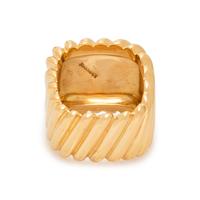 SCHLUGER, YELLOW GOLD RING