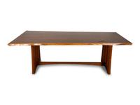 A Robert Ortiz Live-Edge Cherrywood Dining Table — CHESTERTON, MARYLAND, CIRCA 1995