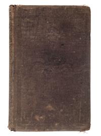 [CIVIL WAR]. A group of 3 items identified to George J. Putney, Company E, 29th Ohio Infantry, comprised of a silver corps badge engraved with battle honors, embellished canteen, and book taken from wreckage at Bristoe Station.