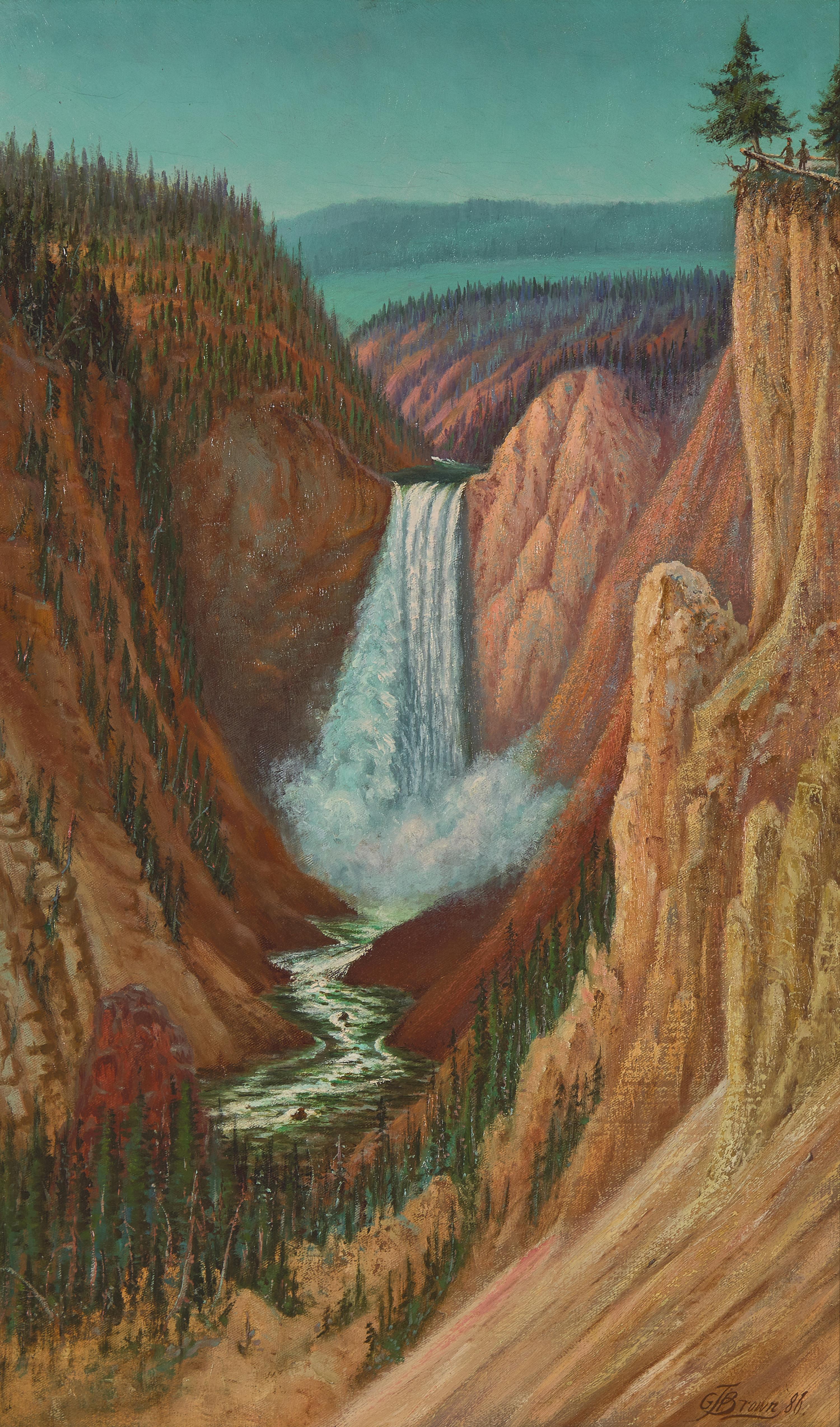 Grafton Tyler Brown (American, 1841-1918) — The Grand Canyon from Lookout Point, Yellowstone National Park , 1886
