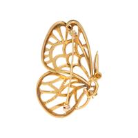 TIFFANY AND CO., YELLOW GOLD BUTTERFLY BROOCH