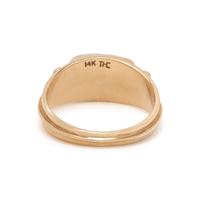 YELLOW GOLD AND TOURMALINE RING