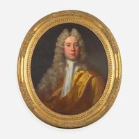 Manner of Sir Peter Lely (British, 1618–1680) Pendant Portraits, Bust-Length (2)