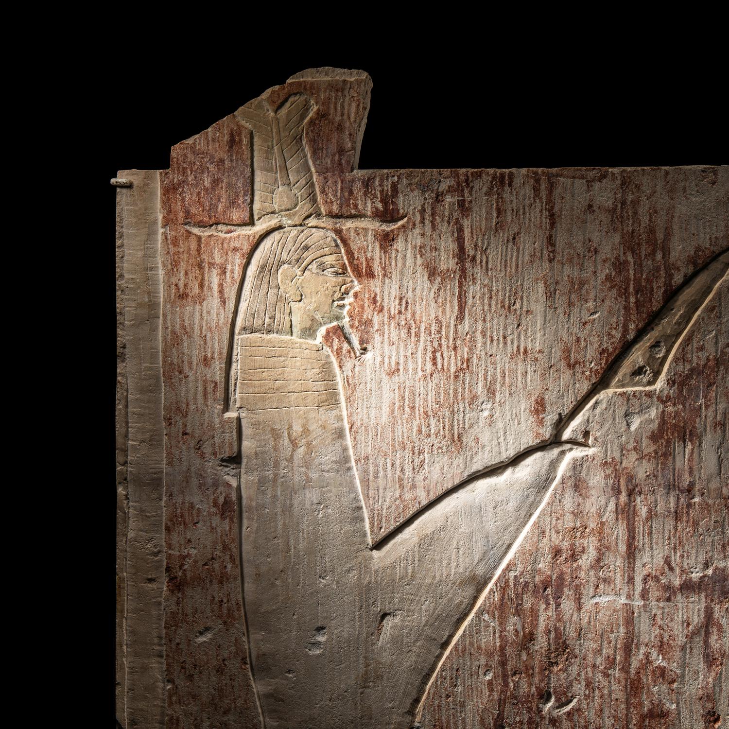 An Egyptian Limestone Relief Fragment