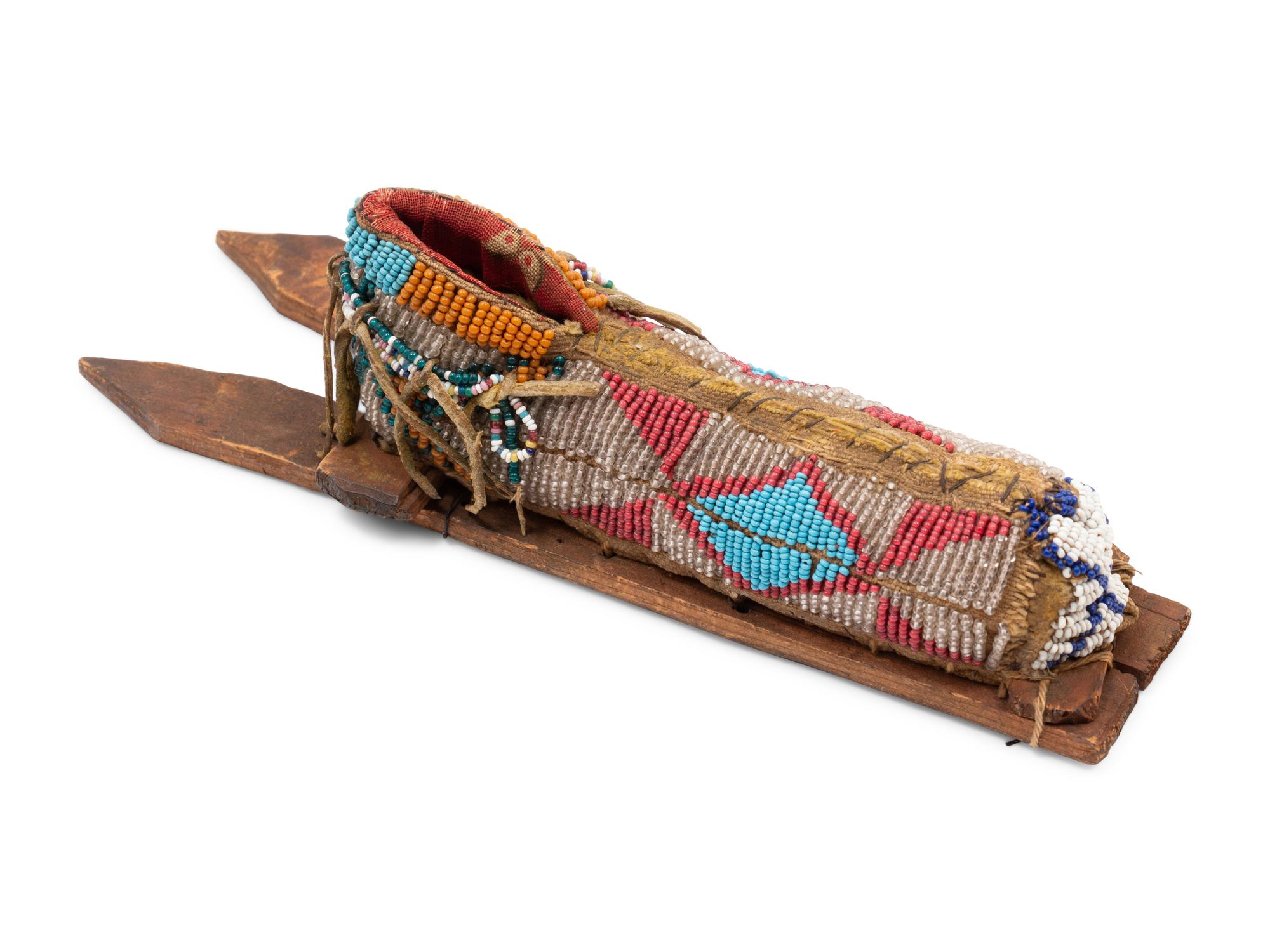 Kiowa Miniature Cradle, with Doll