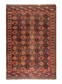 A Yomut Turkmen Wool Rug