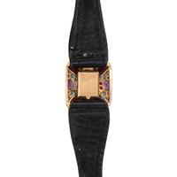 LUCIEN PICCARD, 14K YELLOW GOLD AND MULTIGEM WRISTWATCH