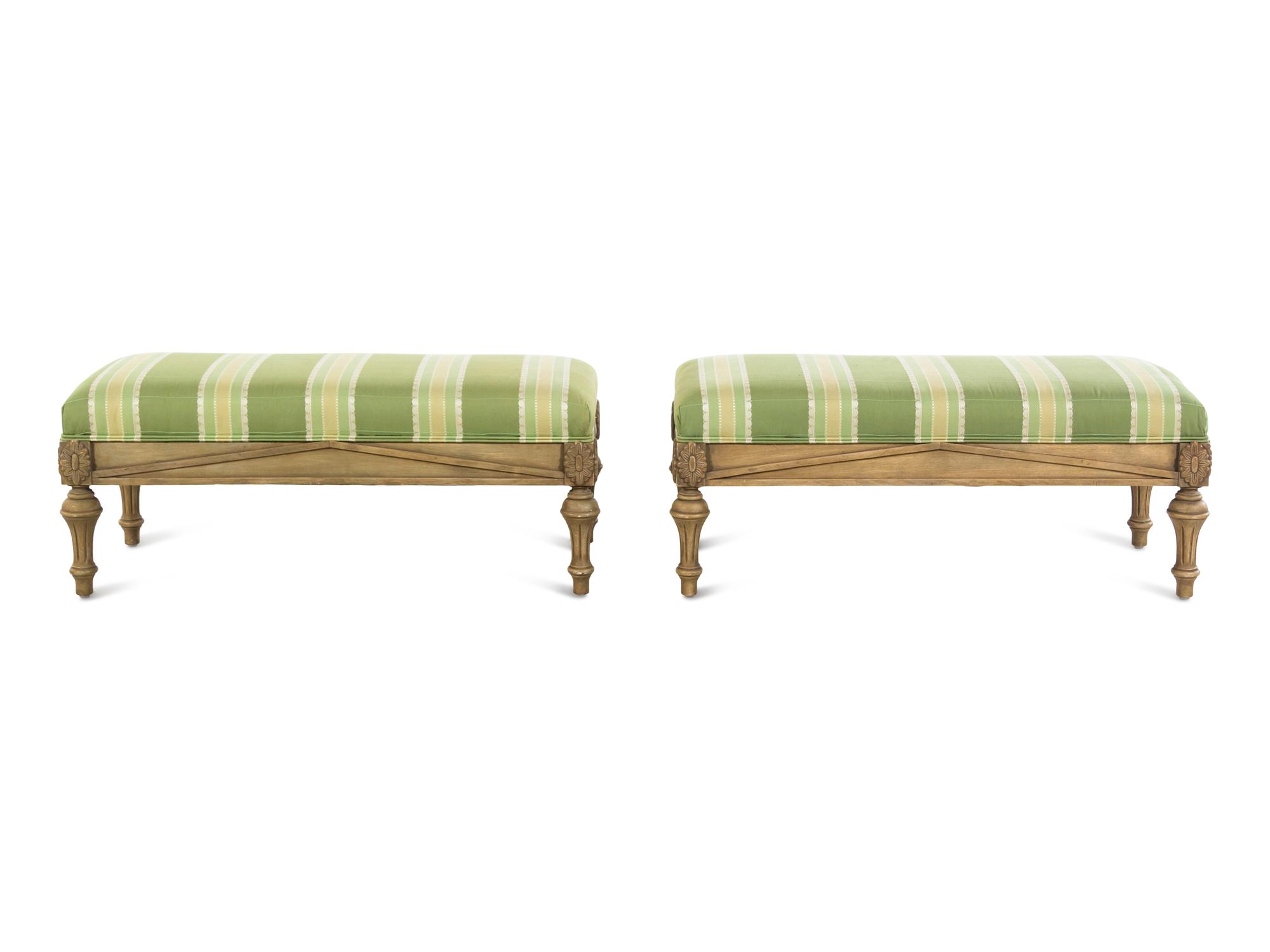 A Pair of Continental Ottomans