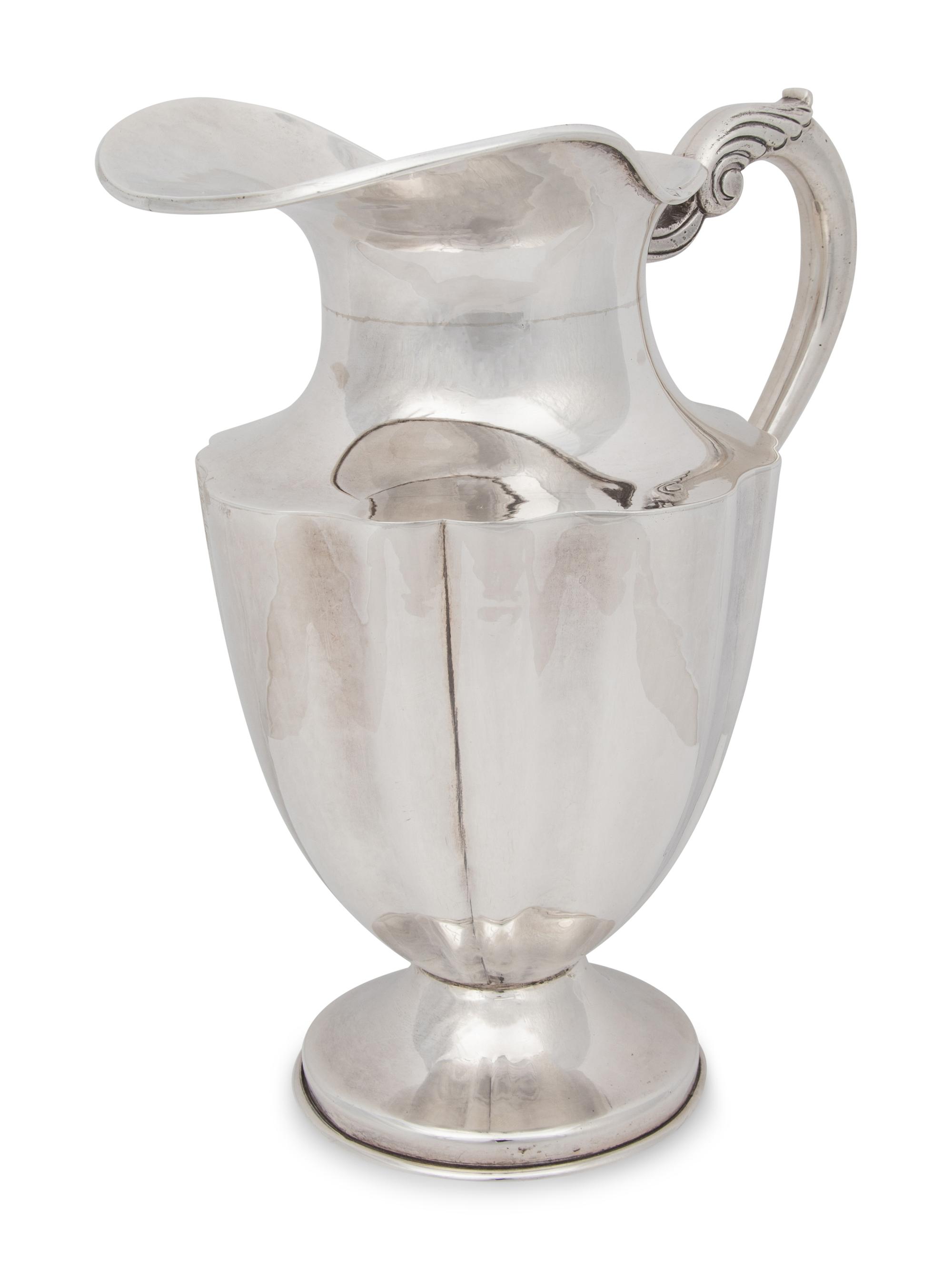 A Mexican Silver Pitcher