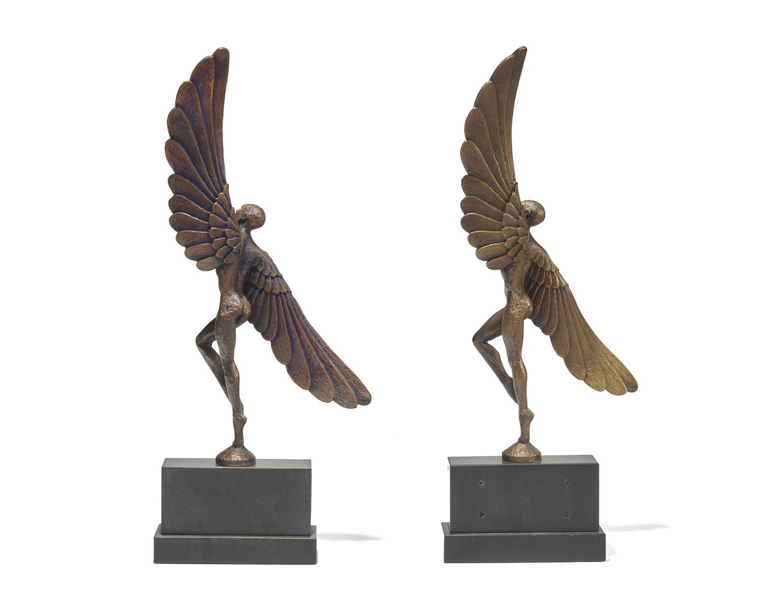 Pair of Dancing Icarus Sculptures