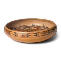 Marcella Kahe (Hopi-Tewa, 1916-2008) — Pottery Bowl, with Crow Mother