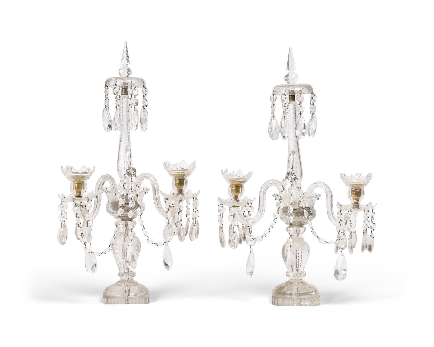 A Group of Four Anglo-Irish Cut-Glass Tablewares