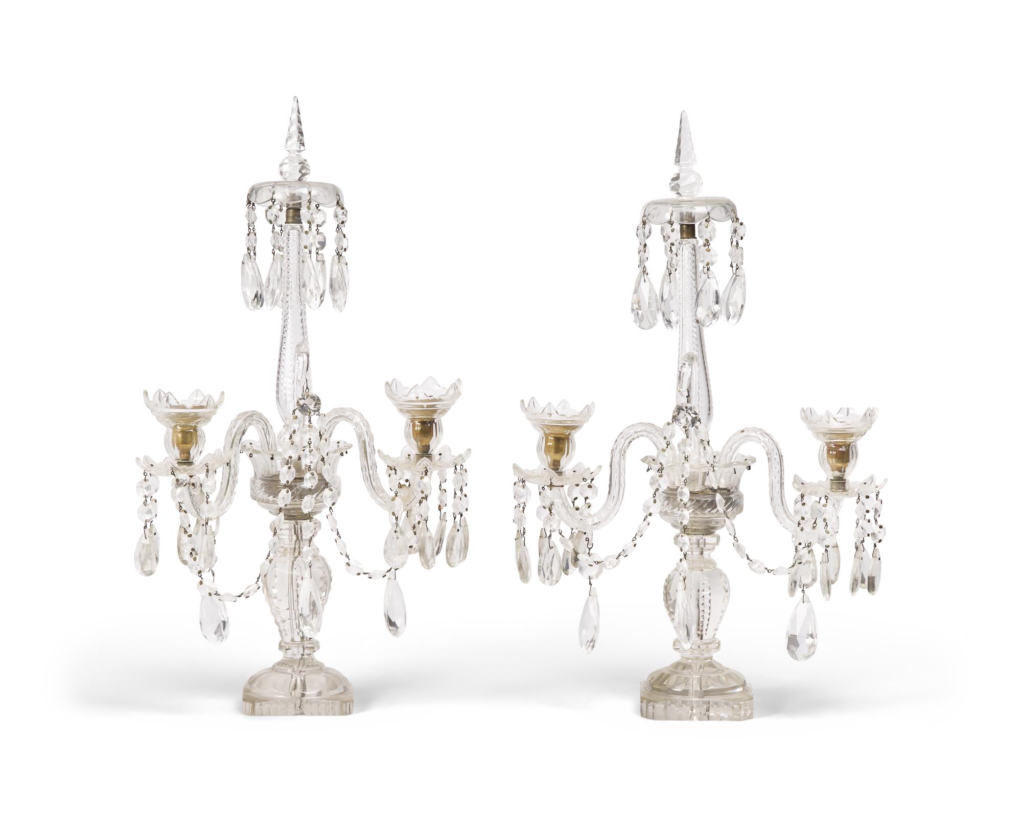 A Group of Four Anglo-Irish Cut-Glass Tablewares