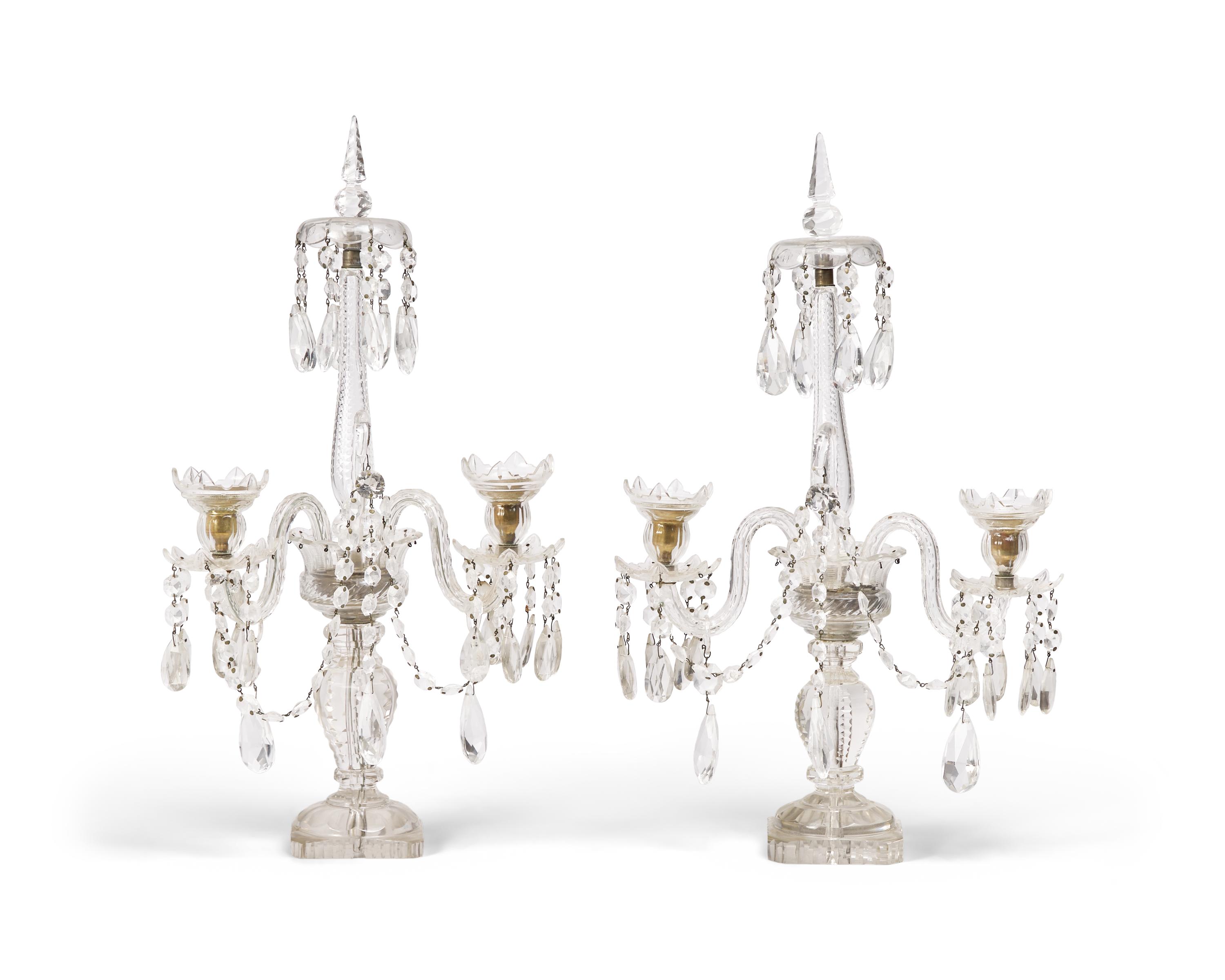 A Group of Four Anglo-Irish Cut-Glass Tablewares