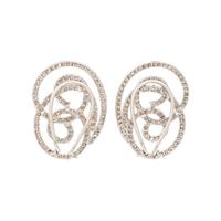 WHITE GOLD AND DIAMOND EARCLIPS