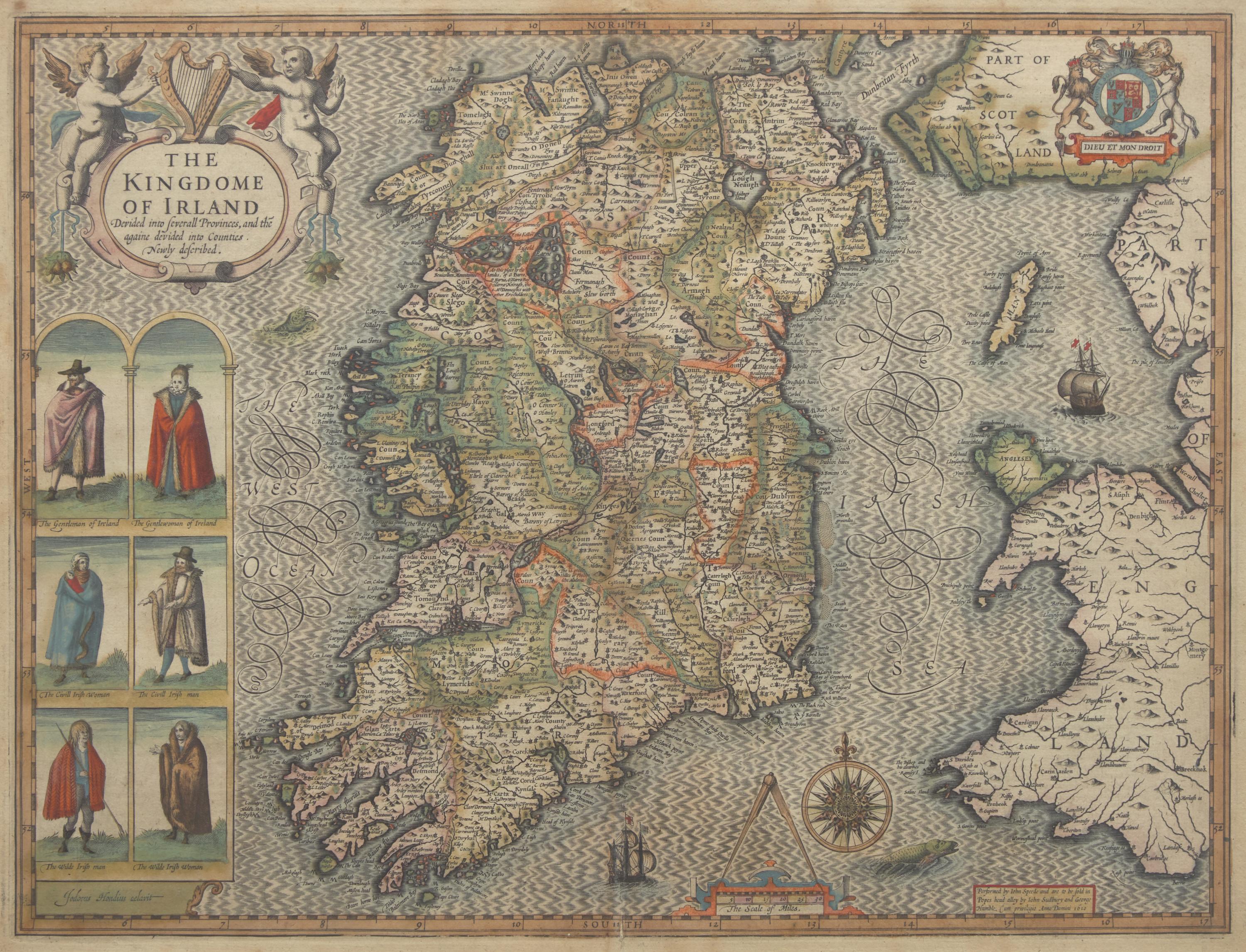 [Maps & Atlases] Speed, John. The Kingdome of Irland...