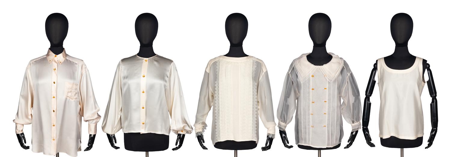 Five Chanel Blouses