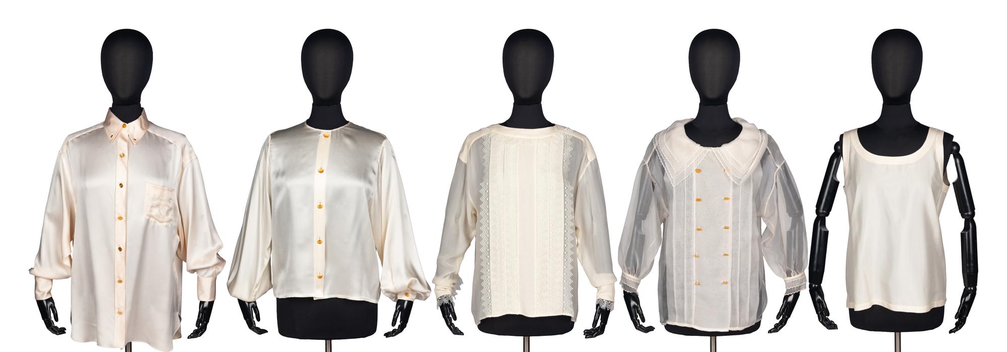Five Chanel Blouses