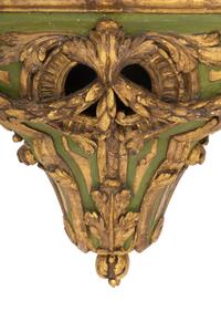 A Large Italian Painted and Parcel-Gilt Wall Bracket