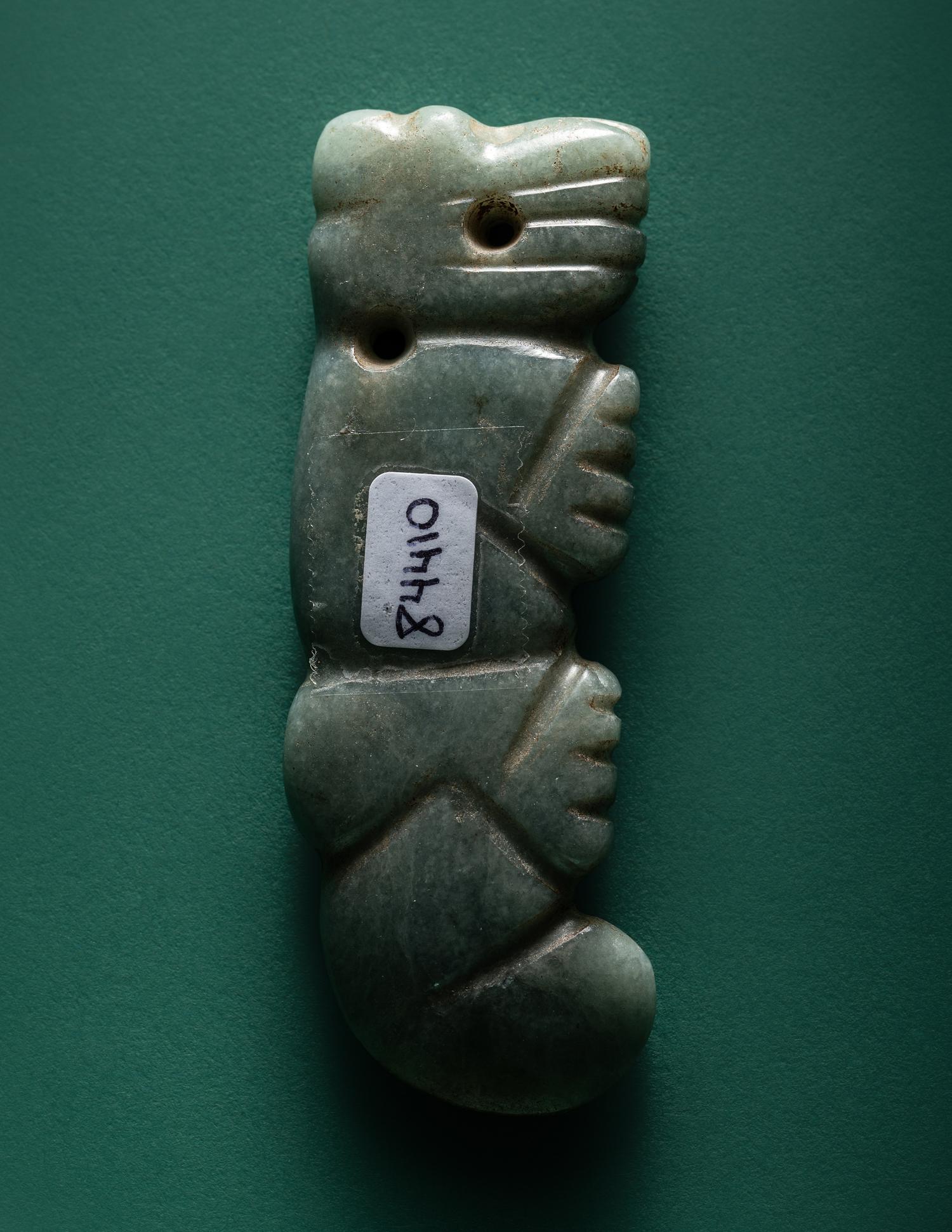 A Costa Rican Jade Zoomorphic Pendant