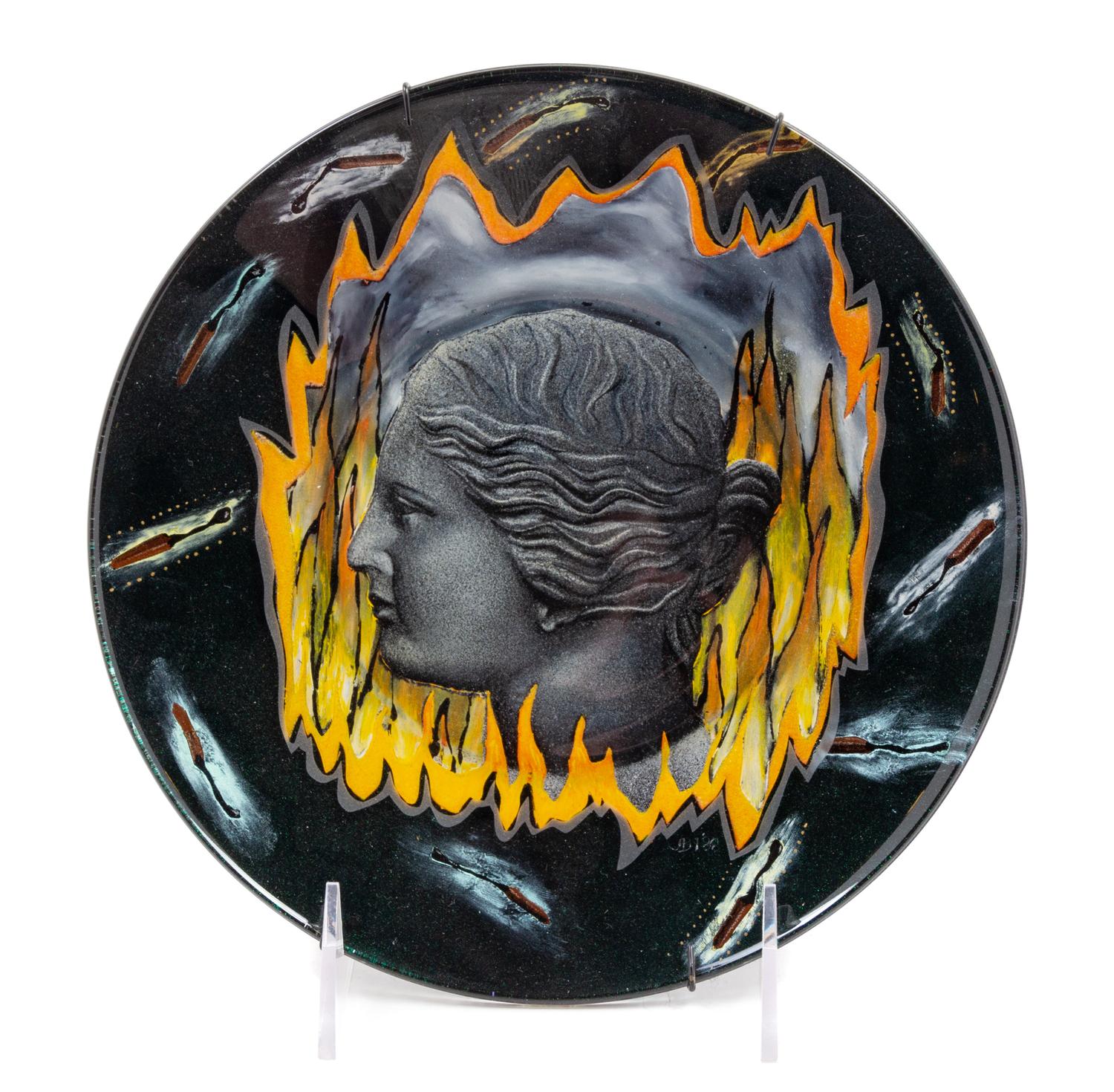 Judy Bally Jensen, (American, b. 1953), Volcanic Plate, 1989