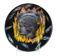 Judy Bally Jensen, (American, b. 1953), Volcanic Plate, 1989