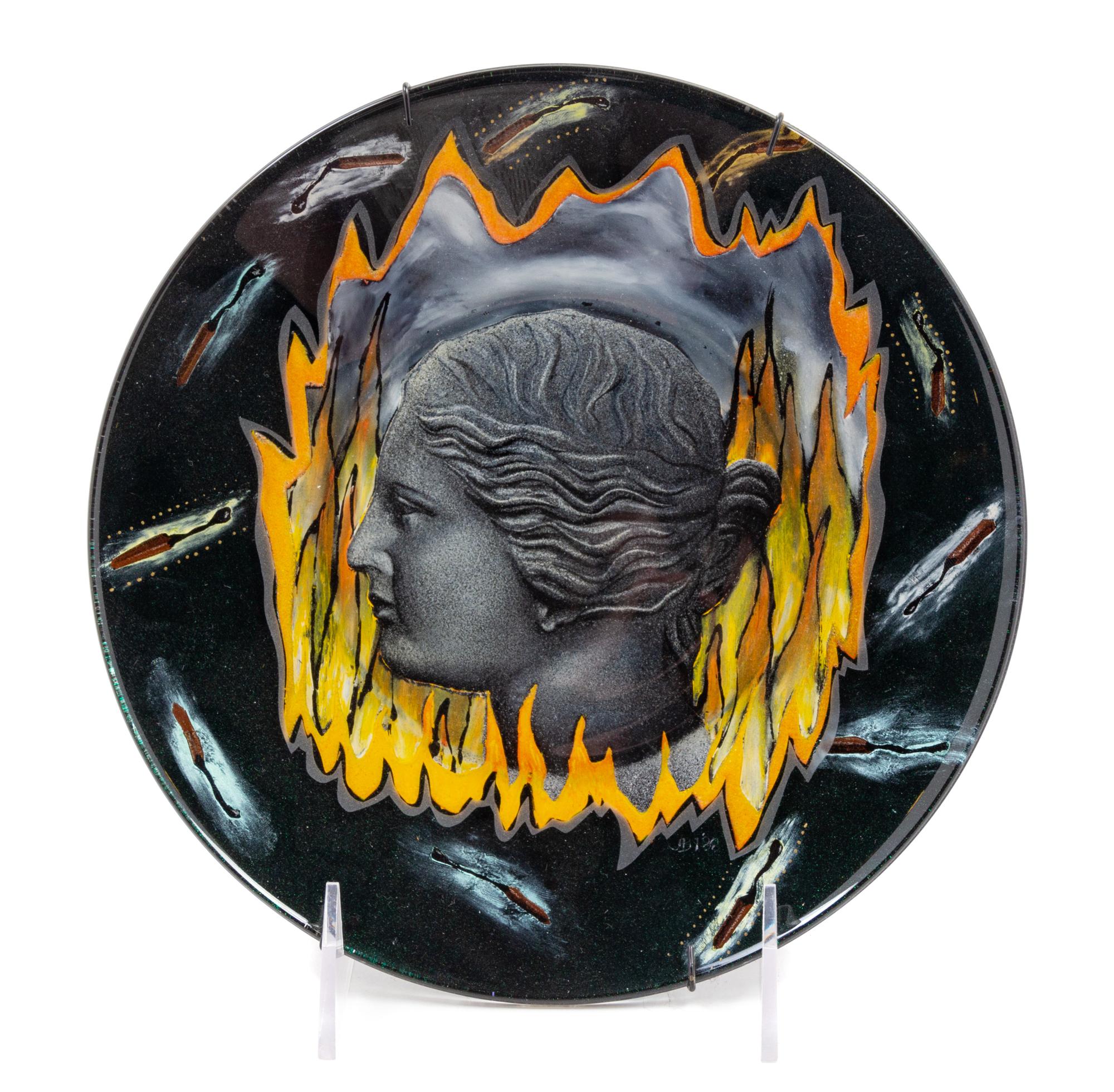 Judy Bally Jensen, (American, b. 1953), Volcanic Plate, 1989