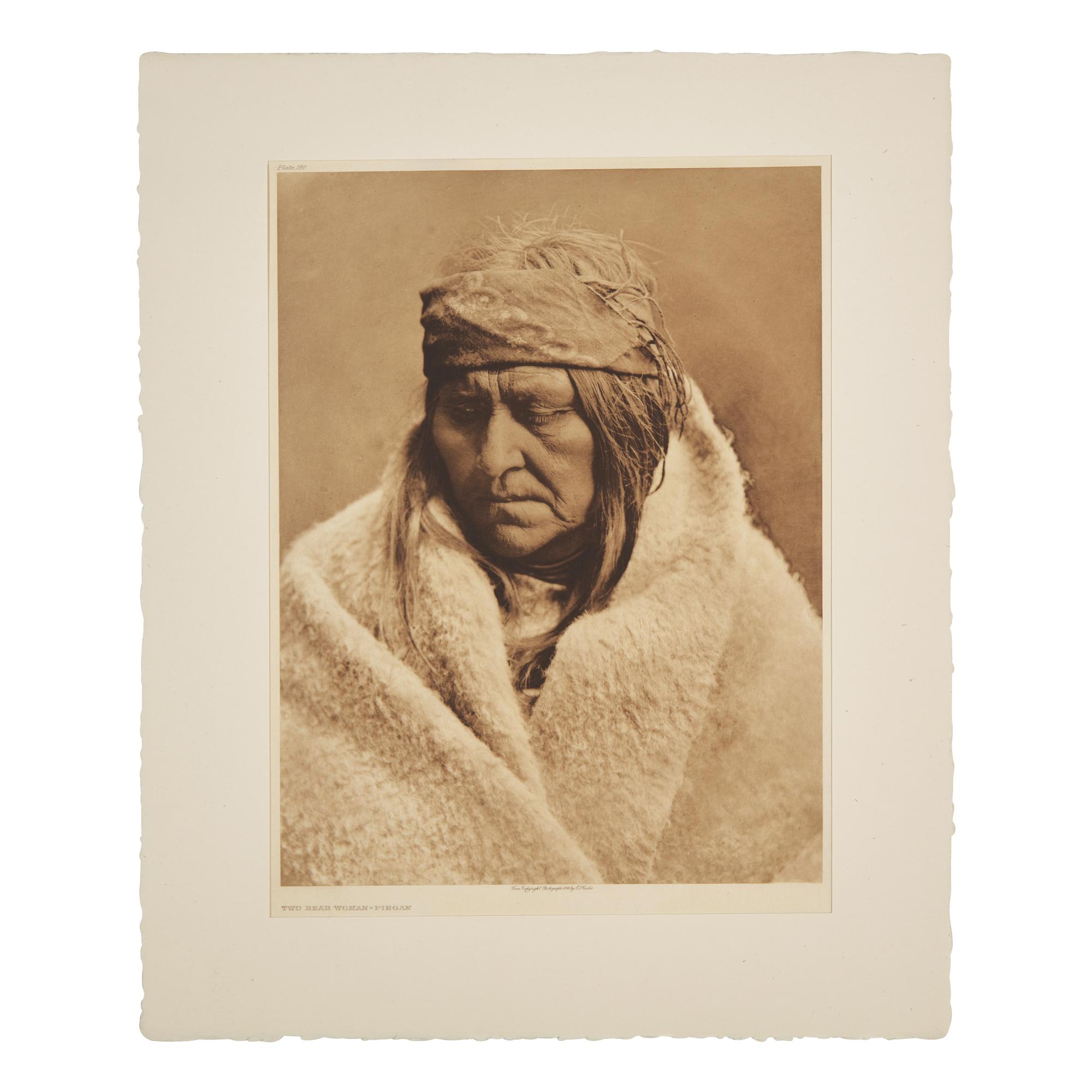 Edward Curtis (American, 1868-1952) — Two Bear Woman - Piegan , 1911