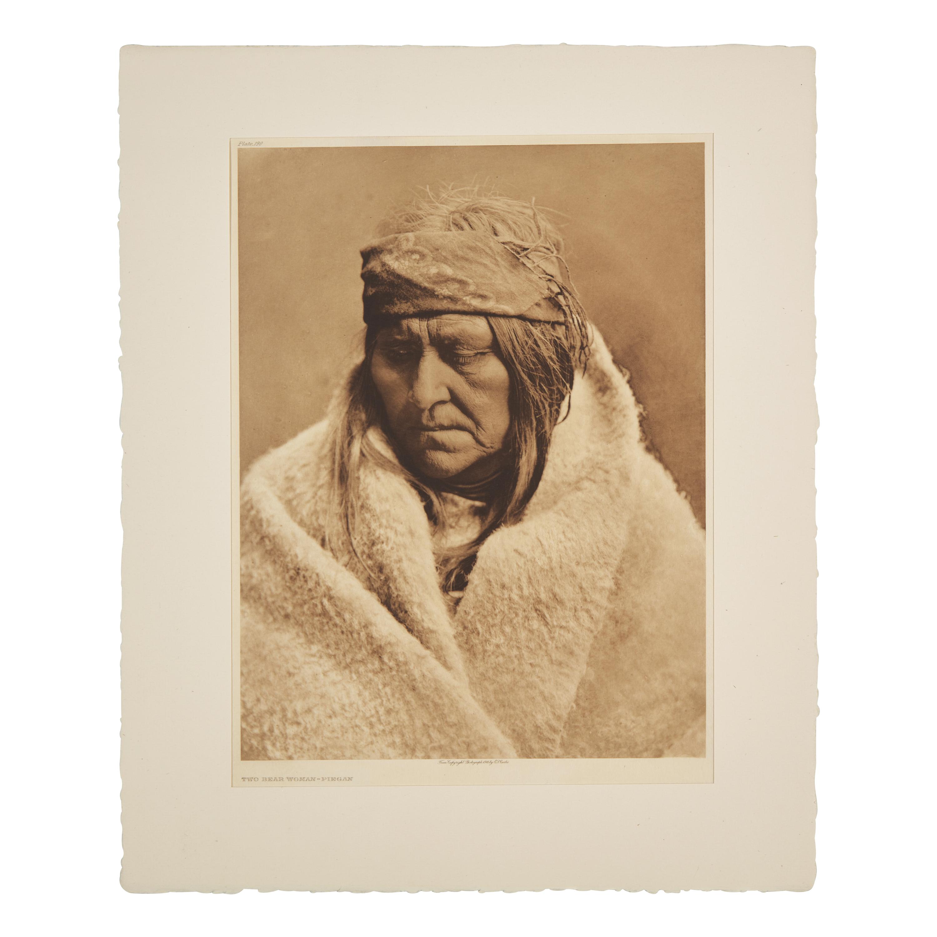 Edward Curtis (American, 1868-1952) — Two Bear Woman - Piegan , 1911