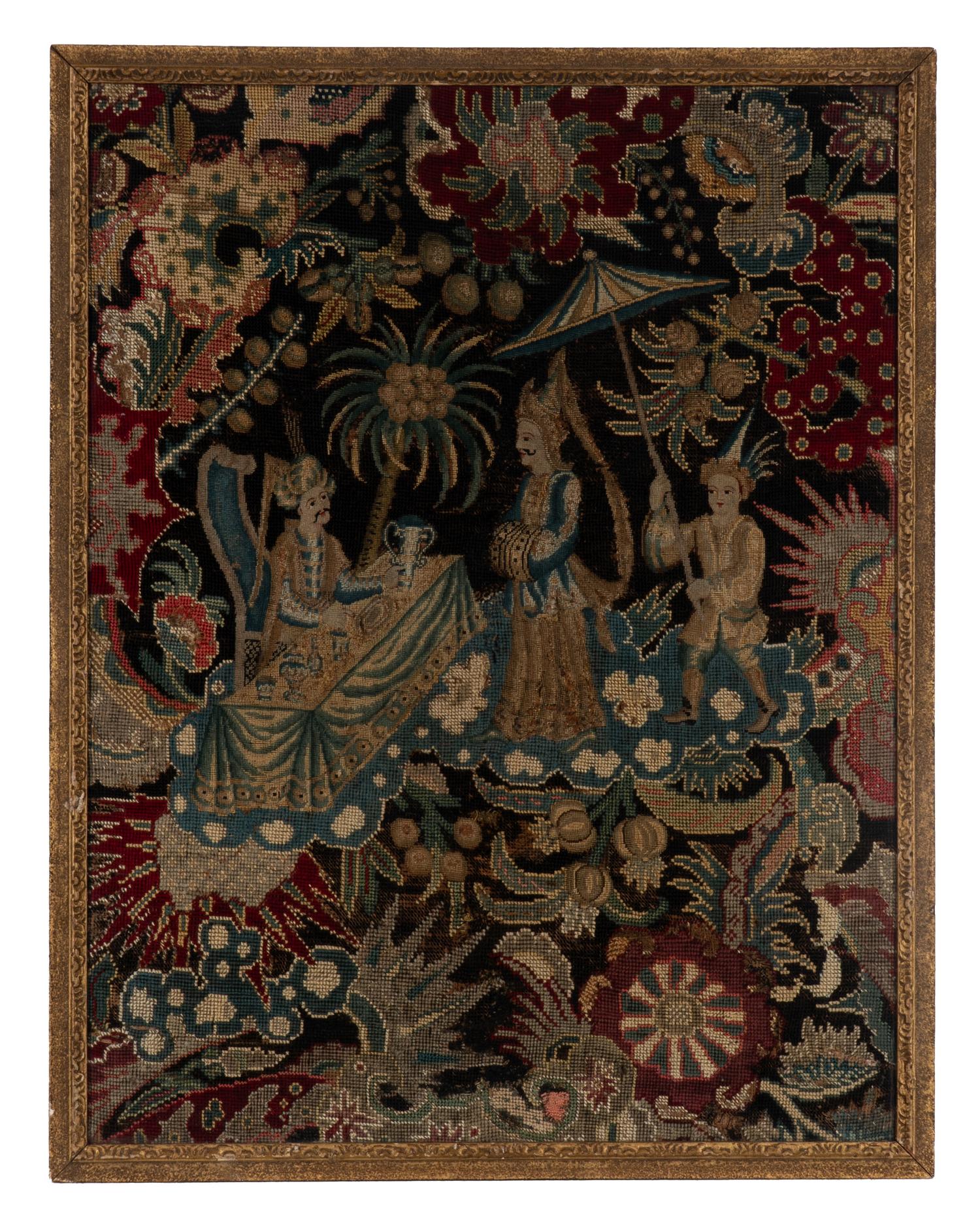 An English Needlepoint Panel