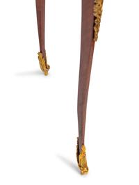 A Louis XV Style Gilt Bronze Mounted Marquetry Table