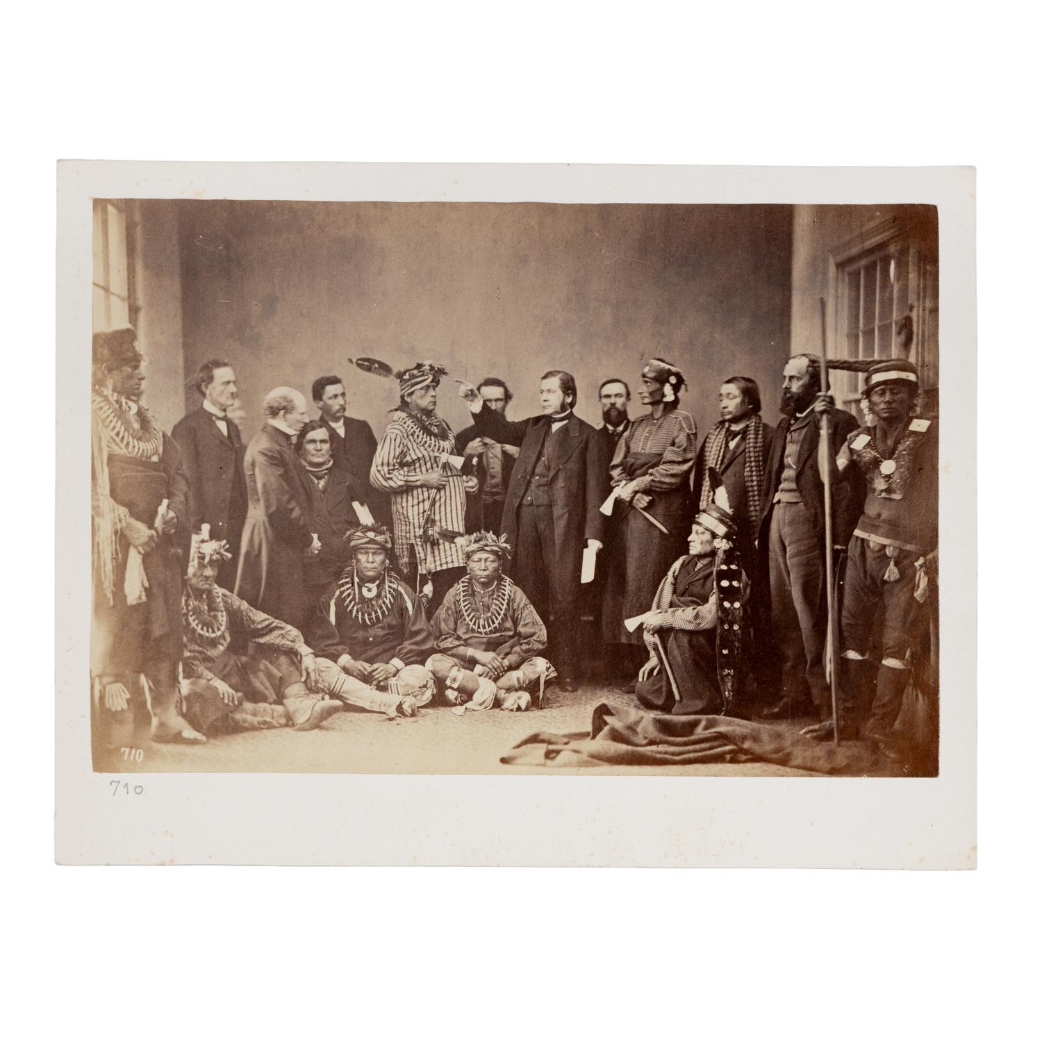 Sac and Fox and Kaw Delegation in Washington, DC., 1867