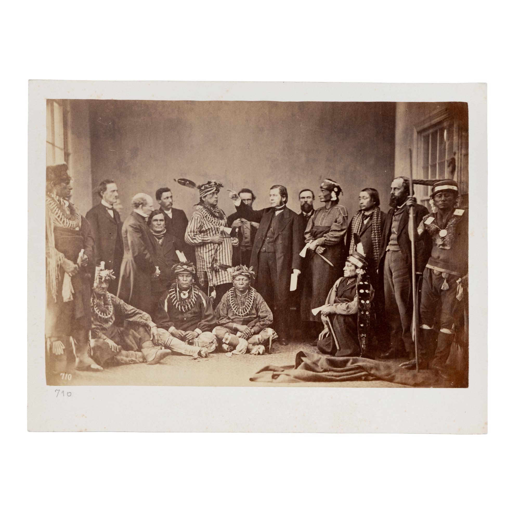 Sac and Fox and Kaw Delegation in Washington, DC., 1867