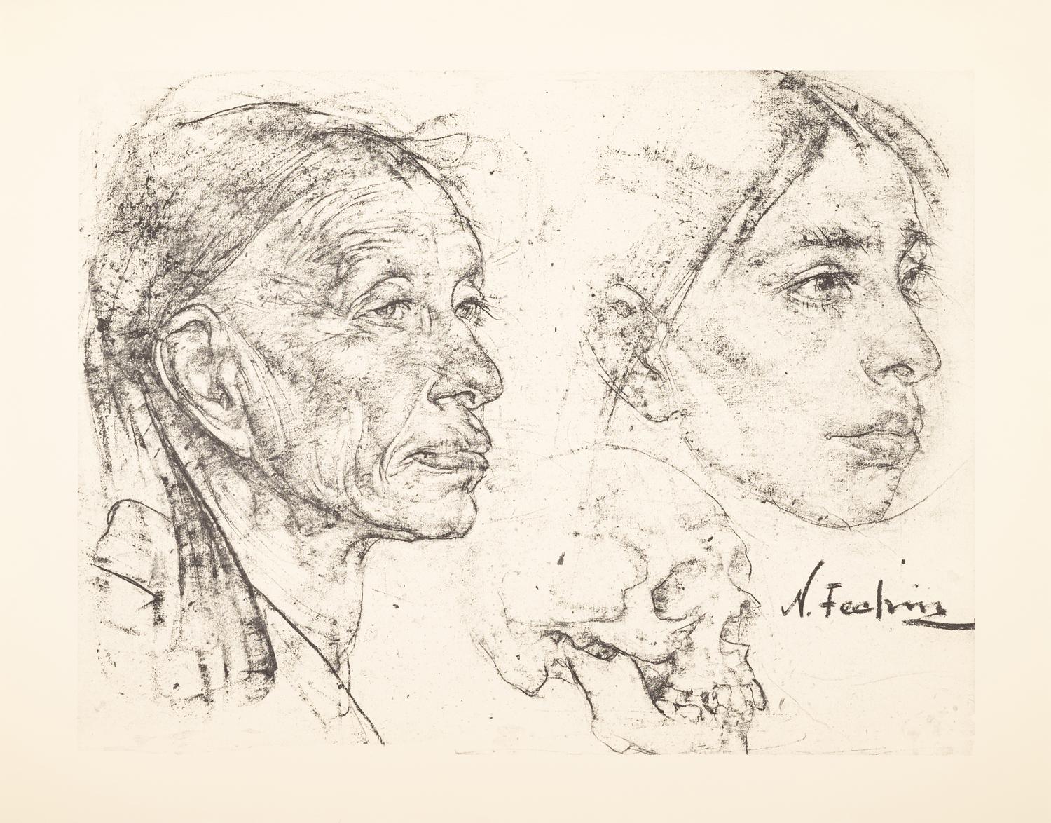 The Charcoal Drawings of Nicolai Fechin (16 prints in their original portfolio)
