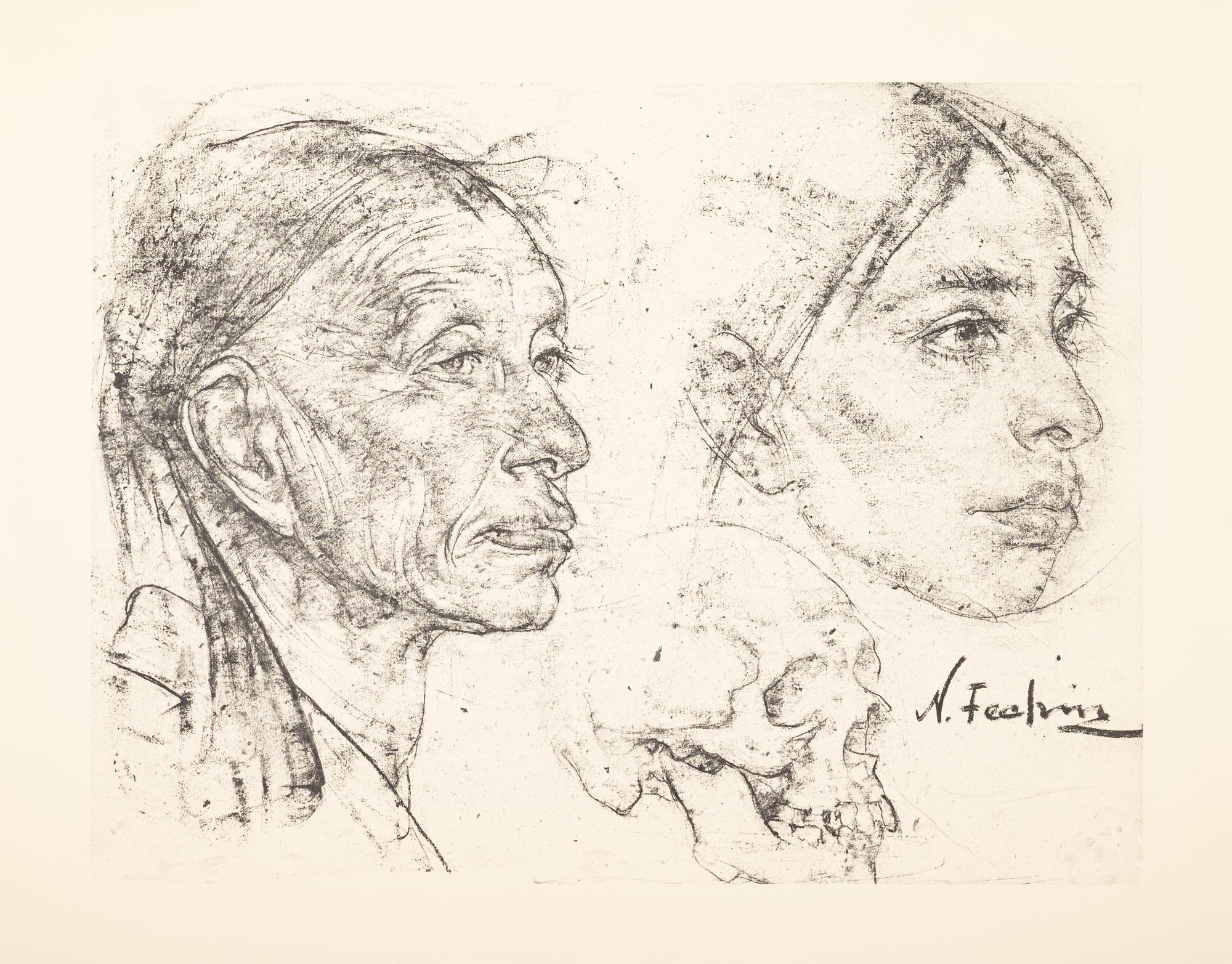The Charcoal Drawings of Nicolai Fechin (16 prints in their original portfolio)