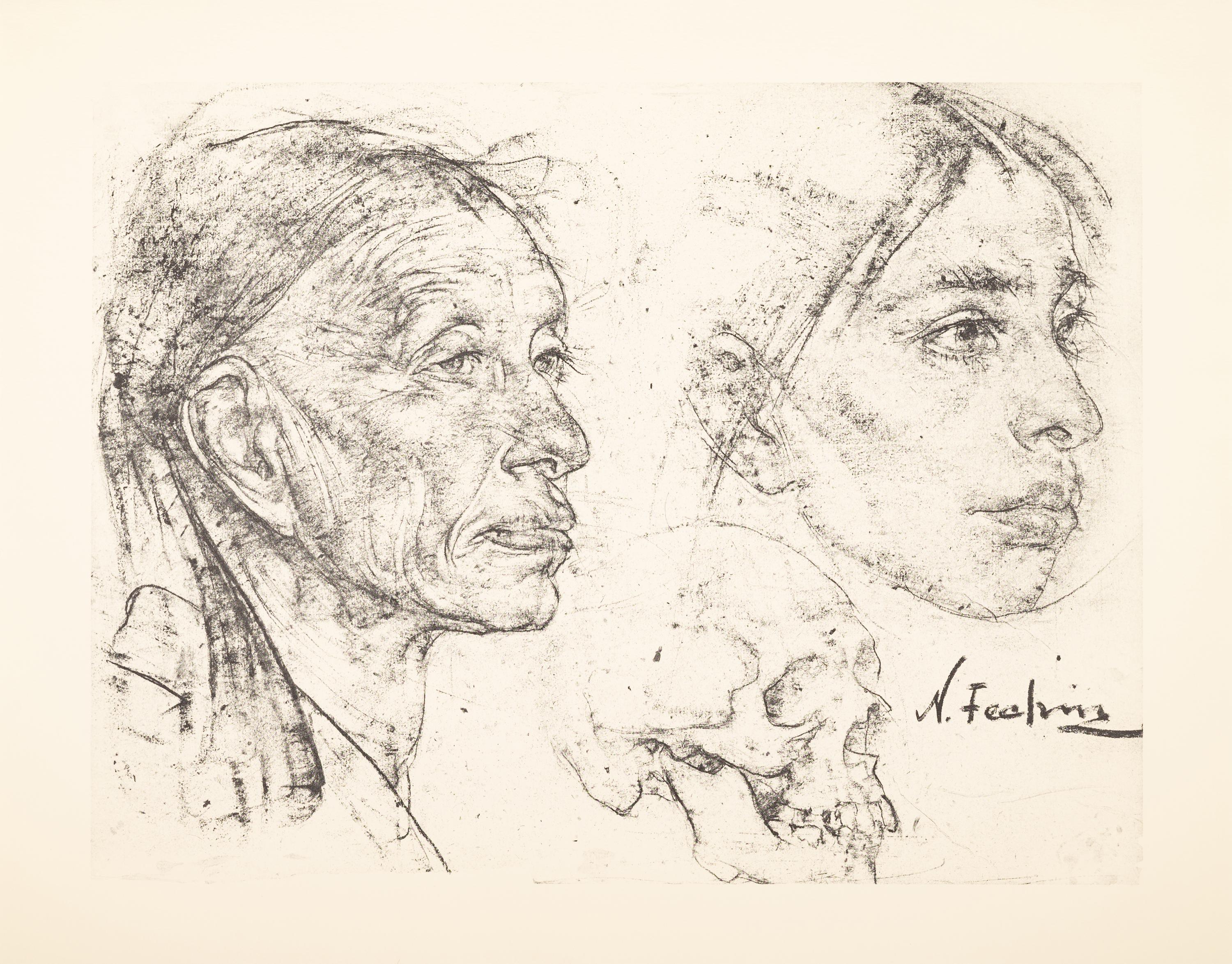 The Charcoal Drawings of Nicolai Fechin (16 prints in their original portfolio)