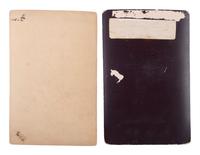 [NATIVE AMERICANS]. SCOTT, George W. (1854-1910). A group of 2 cabinet cards of Sioux indians.