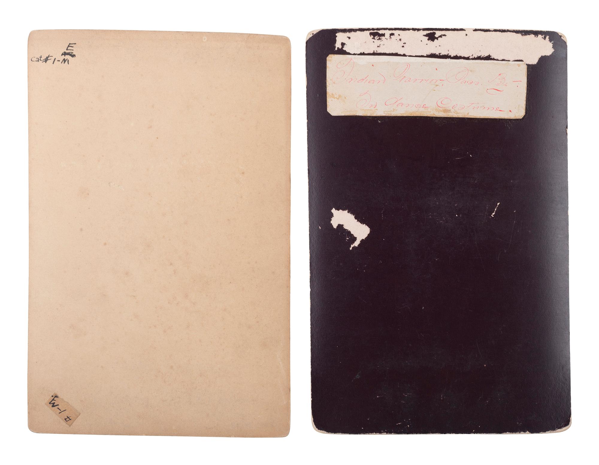 [NATIVE AMERICANS]. SCOTT, George W. (1854-1910). A group of 2 cabinet cards of Sioux indians.
