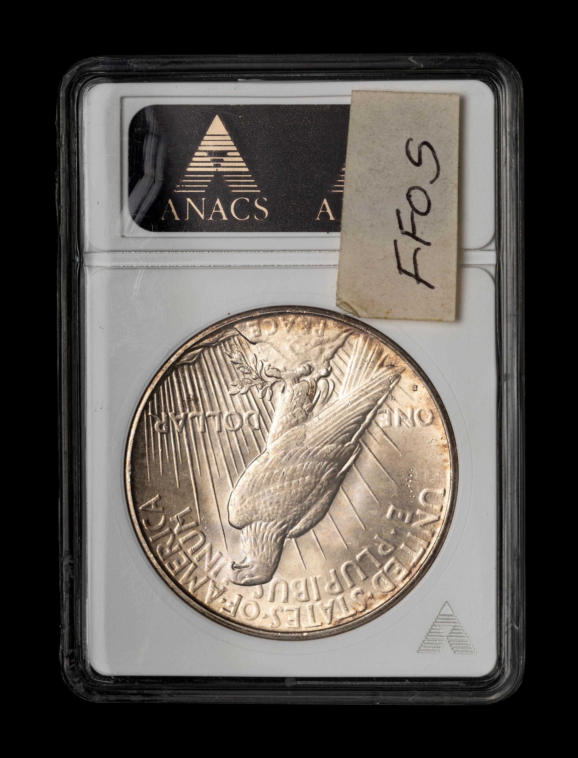 A 1934-S Peace $1 Coin (ANACS MS60)