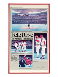 A Large Group of Pete Rose Items Including Multiple Autographs and Full Ticket from 4,192 Career Hit Game,