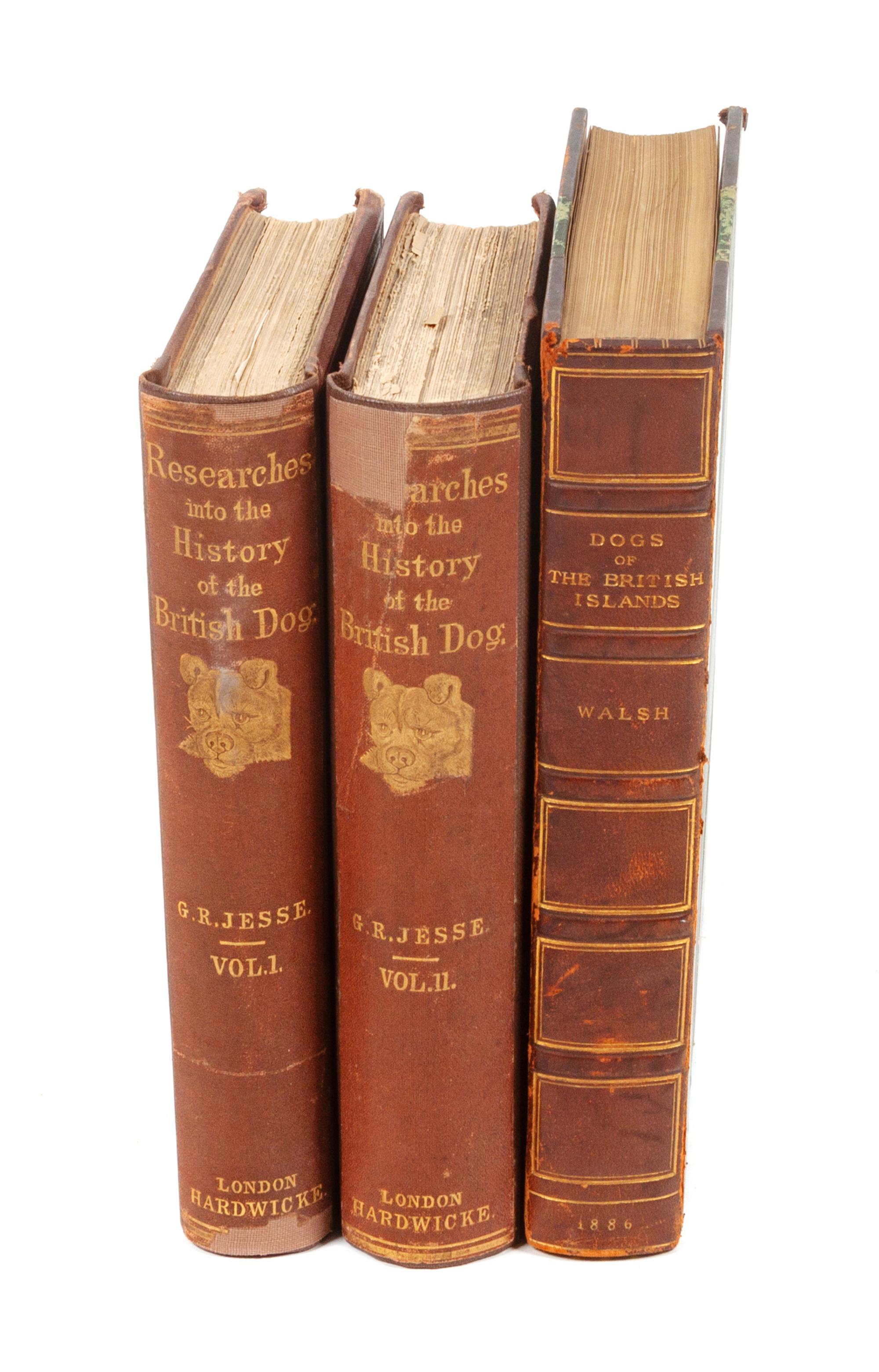 Nine Reference Books regarding British Dogs