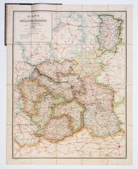 (MAP) BARACZA, P.A. Mapa dziesieciu guberni krolestwa Polskiego. Warsaw, 1901. Lithographed map of Poland.